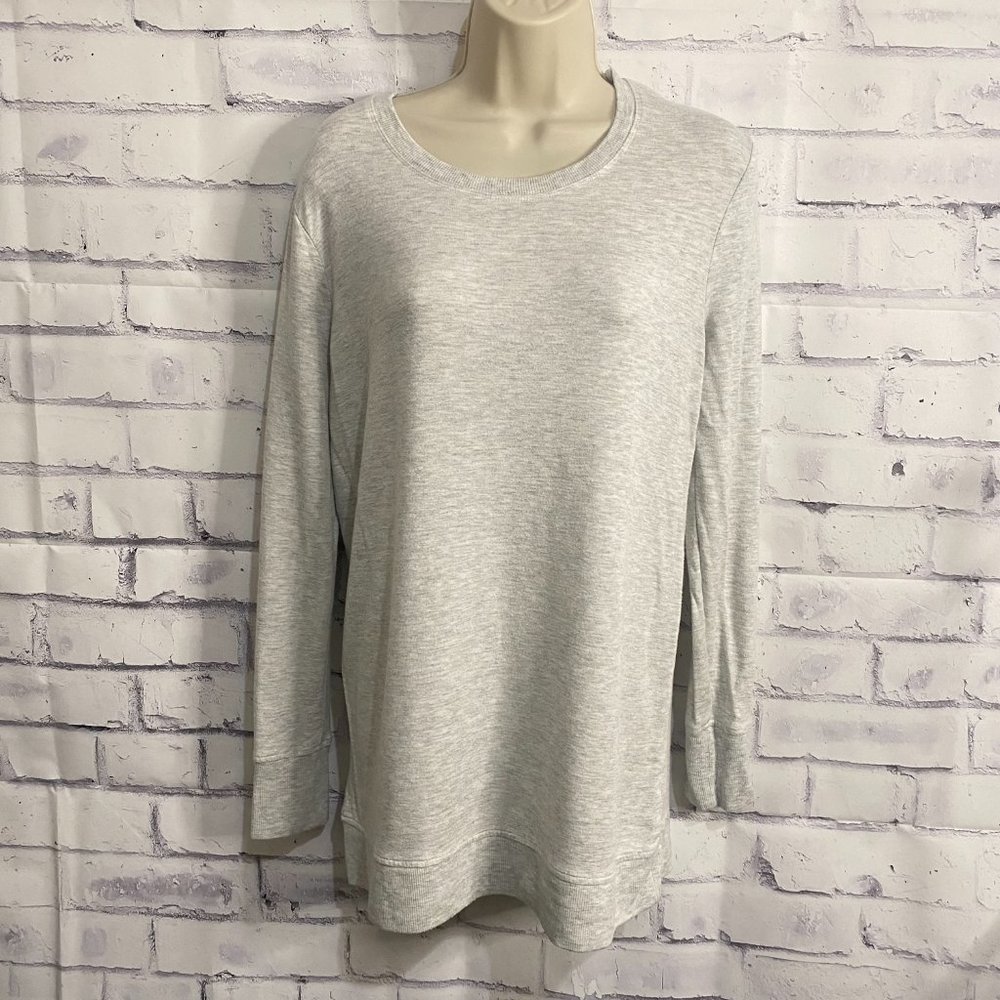 Athleta Light Gray  Criss Cross Back Top Size S
